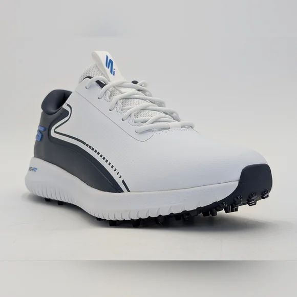 Skechers Go Golf Max 3 Size 9 ArchFit Waterproof Men's White and Navy Sneakers